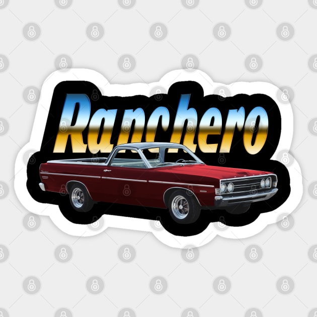 1968 Ford Ranchero 1969 Sticker by vivachas